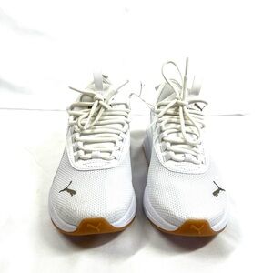 NEW PUMA Amplifier 39768113 Women’s White/Gold Casual Sneakers Softfoam US 5.5